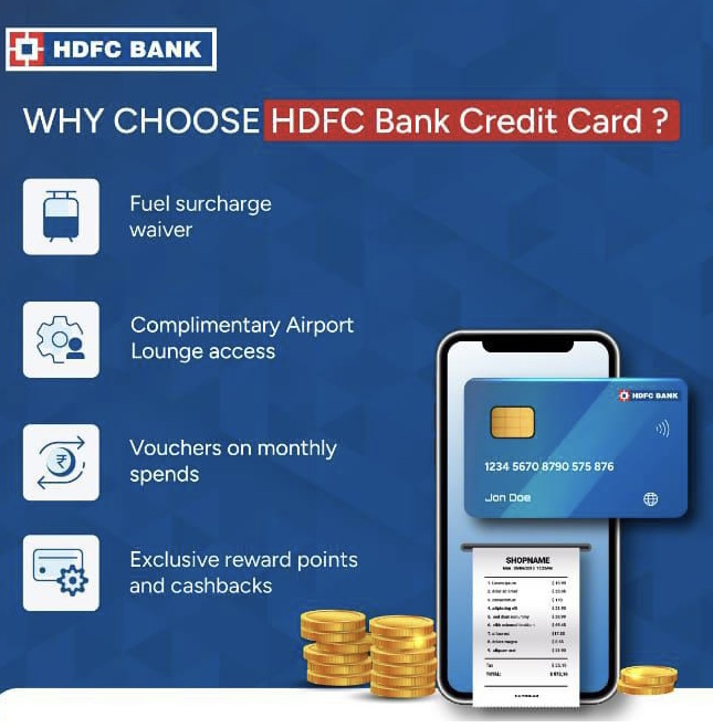 HDFC Credit Card free with extra Benefits.